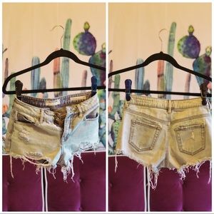 Pacsun distressed high waisted shorts